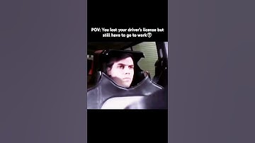 when you lost your driving license 👽
