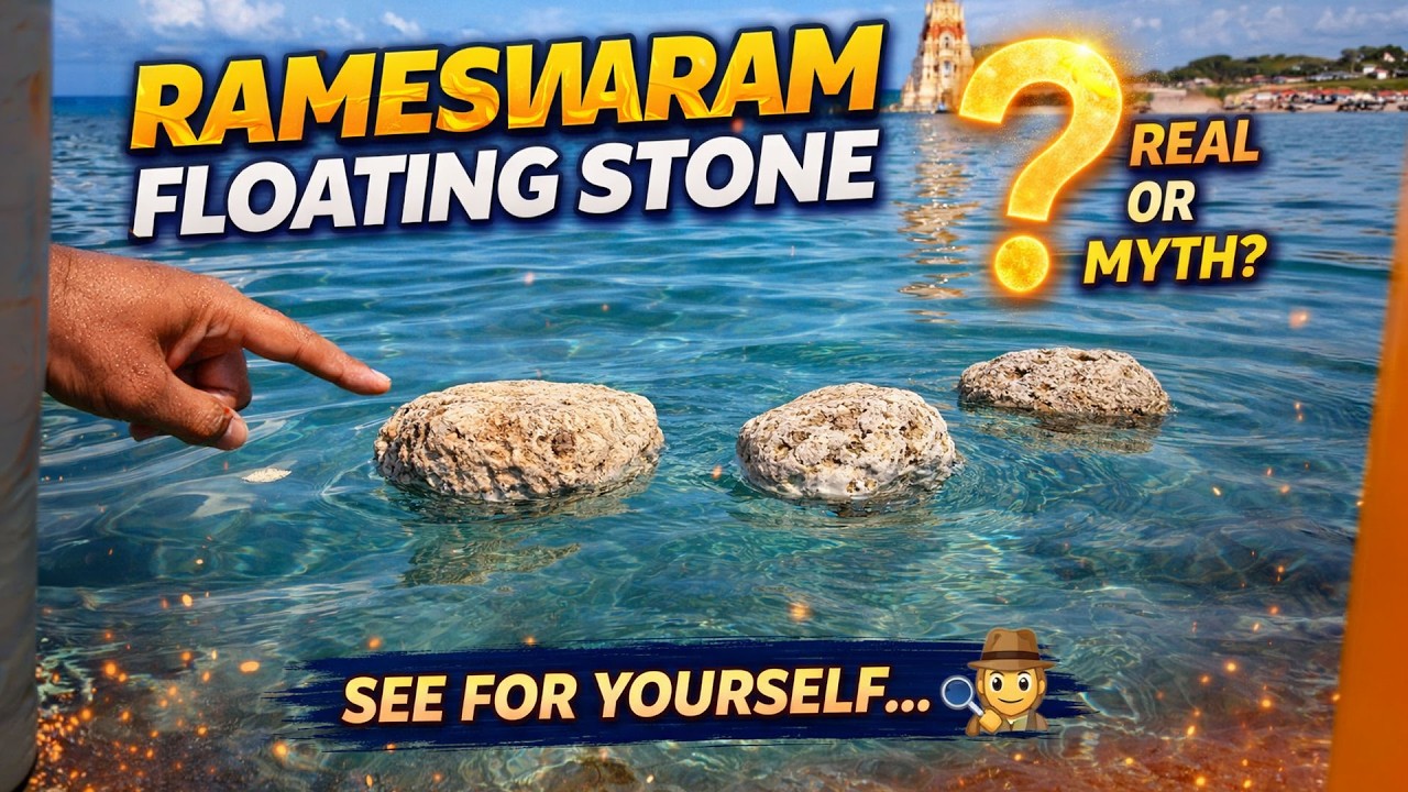 Rameswaram Floating Rocks Rameswaram Floating Stone 😱 | Real or Myth? | Ram Setu Mystery ...