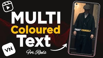 how to make multi color text | multicolored text in vn