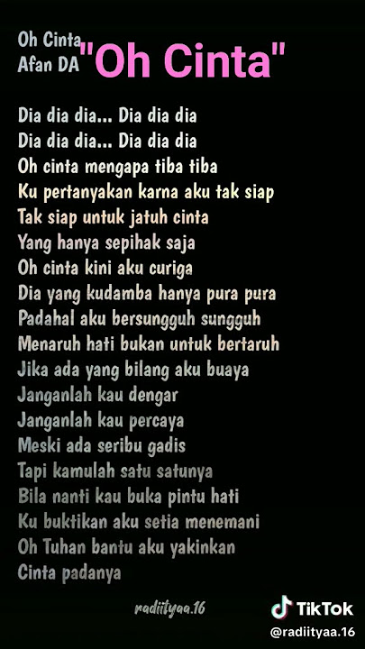 'oh cinta' Afan da5 #afanda5 #magic5