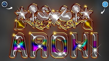 New Viral Glass Font Editing On Ps Touch PixelLab Step By Step | How To Make Glass Font | Glass Font