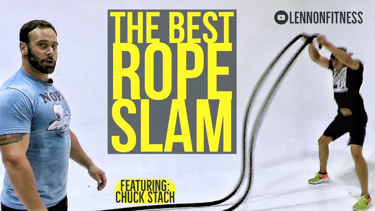 The best rope slam exercise Pop Squat rope slam YouTube