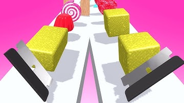 Slicer Runner! Very satisfying and relaxing ASMR slicing gameplay video