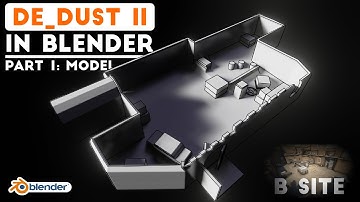 Making DUST 2 in Blender [Low Poly Game Art] - Blockout