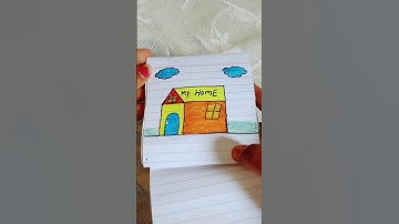 paper folding drawing story project  😊😃 #shorts #viral #drawing