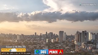 PHILIPPINES Live Camera Apr 28, 2024 (SUN) Sunset Weather CAM Manila 12:00PM [ Lofi ] screenshot 4