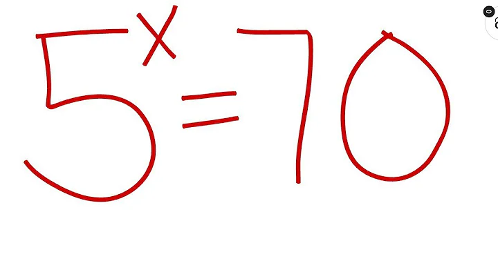 USA 🇺🇸, CAN YOU SOLVE THIS EXPONENTIAL EQUATION 5^X = 70 ?