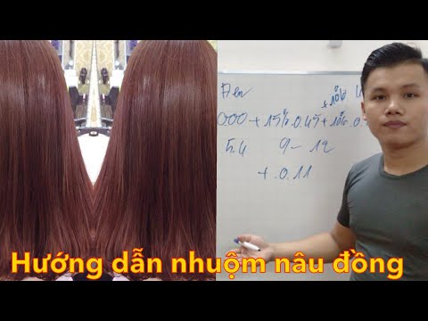 Hướng dẫn nhuộm màu nâu đồng - Kemtrinamda.vn