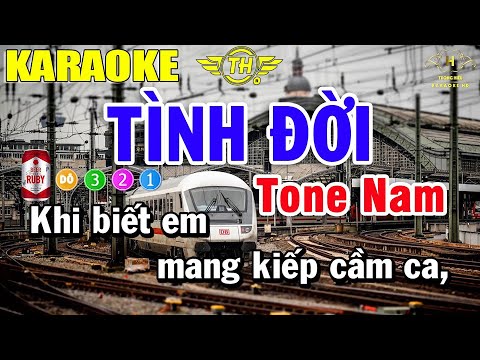 Video Tình Đời Karaoke Tone Nam Nhạc Sống 2021 | Trọng Hiếu - youtube