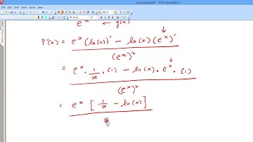 THE DERIVATIVE OF A QUOTIENT OF TWO FUNCTIONS