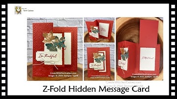 Z-Fold Hidden Message Fun Fold Card Tutorial