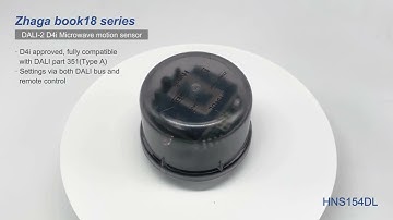 HNS154DL Zhaga book18 DALI 2 D4i daylight harvest microwave motion sensor