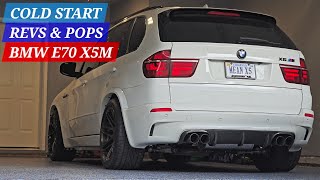 Cold Start after Exhaust Installed & Back on the Ground after 5 months - BMW E70 X5M