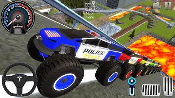 Juegos De Carros - Police Monster Trucks Impossible Driver #2 - Car Extreme Racing Android GamePlay