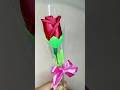 Cara Paling Mudah Membungkus Mawar untuk Hari Guru|| Single Rose Wrapping, Very Easy #shorts