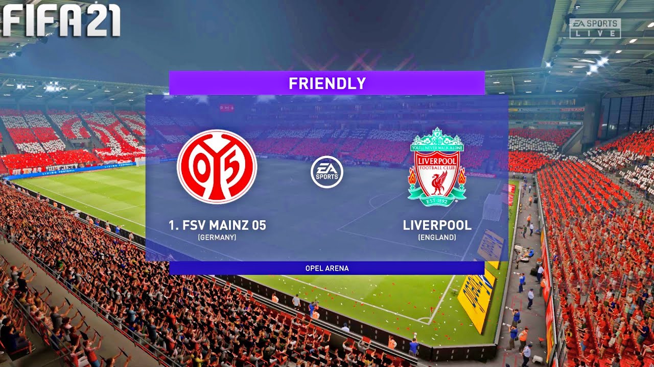 FIFA 21 Mainz 05 vs Liverpool - Club Friendly - Full Match and Gameplay