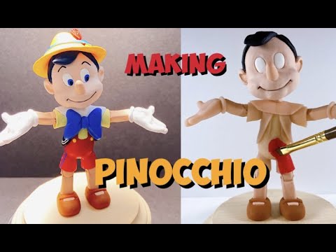 Making Pinocchio : Polymer clay : Disney Pinocchio sculpture