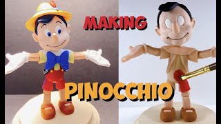 Making Pinocchio : Polymer clay : Disney Pinocchio sculpture