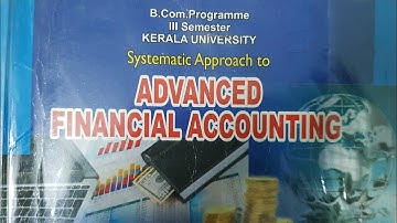B.Com Third Sem- Adv. Financial Accounting- Previous Year Question Paper Discussion(A)- 9995177575