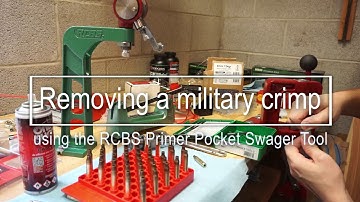 Setting up the RCBS Primer Pocket Swager Tool