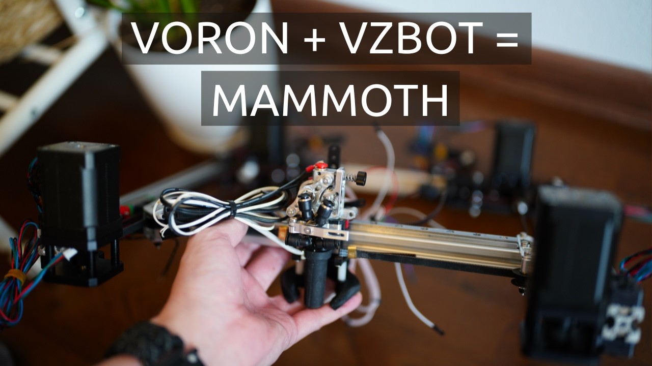 Voron 2.4 + Vzbot = Mammoth. CNC AWD портал для 3d принтера. 30000 ускорений.