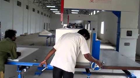 ECMT-110 vertical foam cutting machine