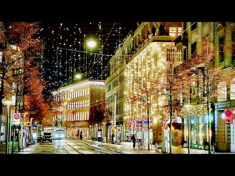Цюрих Швейцария |  Как выглядит САМАЯ ДОРОГАЯ УЛИЦА ЕВРОПЫ перед Рождеством