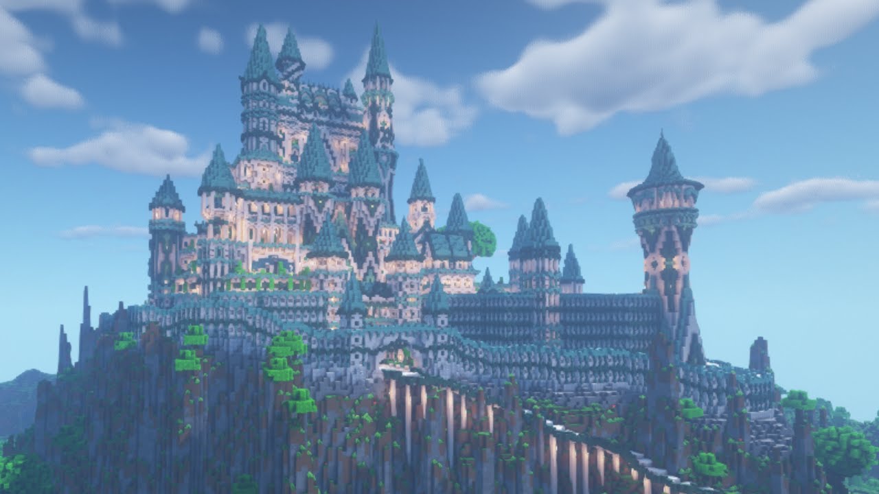 Realistic European Castle (+ Timelapse and Cinematic) Minecraft Map