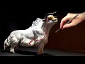 Sculpting a sacred snow mountain yak with polymer clay
