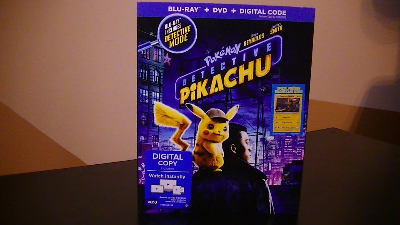 Pokémon Detective Pikachu Blu Raydvd Combo Pack Unboxing