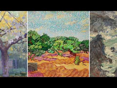 Fine Art TV — Silent Art Gallery · August 5 Night | van Gogh · Olive Trees & others