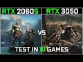 RTX 3050 VS RTX 2060 SUPER | Test in 10 New Games | 1080p