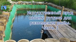 Искусственный пруд своими руками для разведения рыбы. Часть 3