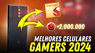 TOP 6 celulares GAMERS para JOGAR EM 2024!!! ( 1 milhão no AnTuTu)