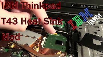 IBM Thinkpad T43 Heat Sink Mod Not CPU (Missing As Factory)