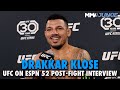 Drakkar Klose Reflects on Violent Slam Knockout at UFC Austin