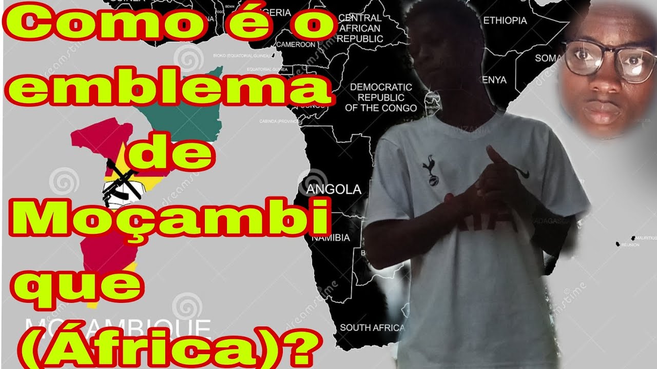 Como é o emblema de Moçambique 🇲🇿🇲🇿 (África)?