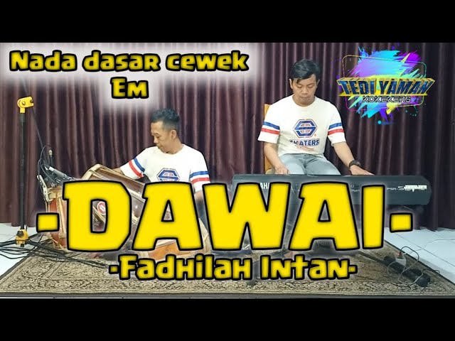 Dawai - Fadhilah intan karaoke nada cewek Em class=