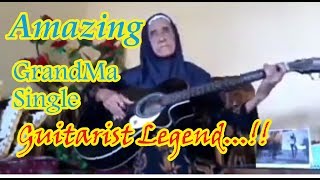 Luar Biasa Nenek Gitaris Tunggal Legend Lagu Lampung || Amazing GrandMa Single Guitarist Legend