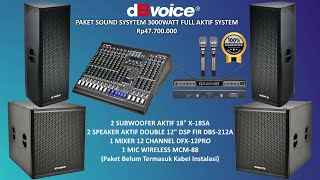 PAKET 5 Sound System Full Aktif System Professional CLARITY | Rp47.700.000