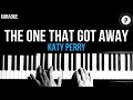 Katy Perry - The One That Got Away Karaoke SLOWER Acoustic Piano Instrumental Cover Lyrics