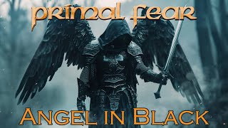 Angel in Black by Primal Fear - lyrics as images generated by an AI