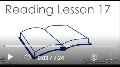 Reading Lesson 17 - g
