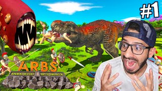 DINOSAURIOS vs SCP Aterradores vs Humanos | Animal Revolt Battle Simulator | Juegos Luky