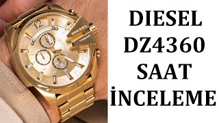 Diesel DZ4360 Gold Chronograph Mega Chief Watch - Diesel Erkek Kol Saati Altın Rengi İnceleme