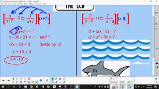 U9 L4 Solve Rational Equations Foldable Key Explained