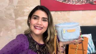 Louis Vuitton Denim Mini Bum Bag Unboxing! 🤩 #louisvuitton #fashion #lv #luxury #lvlover #unboxing