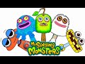 Incredibox Sprunki OC All My Singing Monsters 1 to Phase 2: Furcorn, Wubbox, Toe Jammer, Mammott