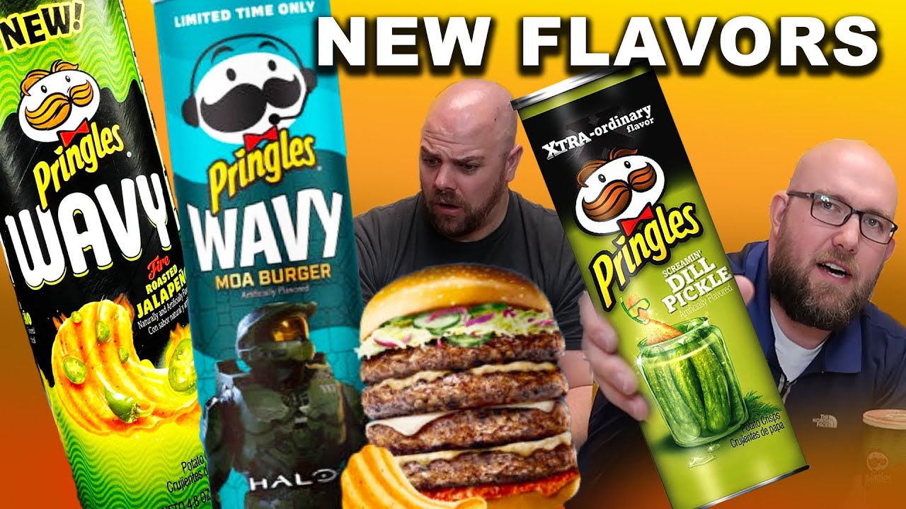 New Pringles Flavors | 2021 Spring | Wavy Fire Roasted Jalapeno, MOA ...