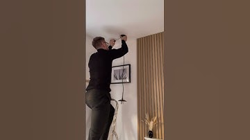 Pendant light hack! No electrics… No problem! #diyhacks #interiordecor #decorhacks #ytshorts #viral